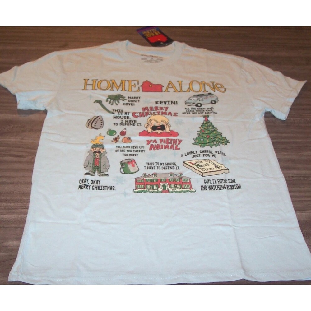 HOME ALONE MERRY CHRISTMAS YA FILTHY ANIMAL MOVIE T-Shirt MENS MEDIUM NEW w/ TAG
